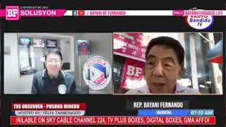 Interview with Representative Bayani BF Fernando The Observer Pusong Minero
